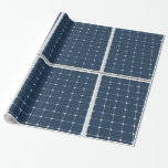 Image of a solar power panel funny wrapping paper