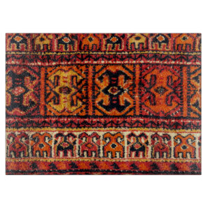 Image of a vintage carpet. Impressive texture Cutting Board