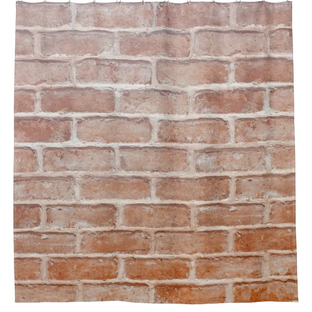 Image of Background brick wall textureabstract, ag Shower Curtain (Front)