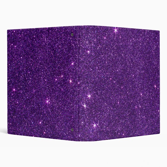 Image of Bright Purple Glitter Binder (Background)