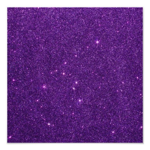 Image of Bright Purple Glitter Photo Print | Zazzle