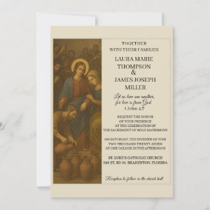 Image Of Cana Wedding Bible Wedding Invitation