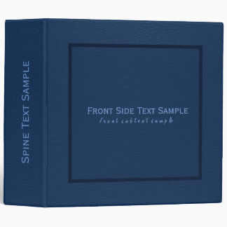 Image of Dark Blue Leather Texture Binder