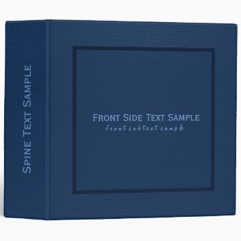 Image Of Dark Blue Leather Texture Binder by artOnWear at Zazzle