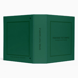 Image of Dark Green Leather Texture  3 Ring Binder