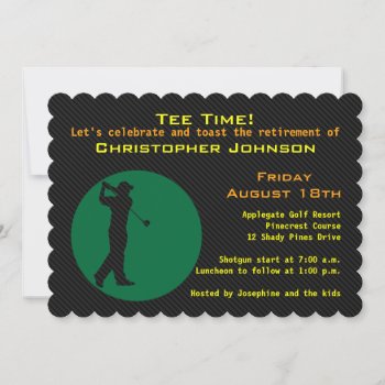 Image Of Golfer Retirement Party Invitation by DKGolf at Zazzle