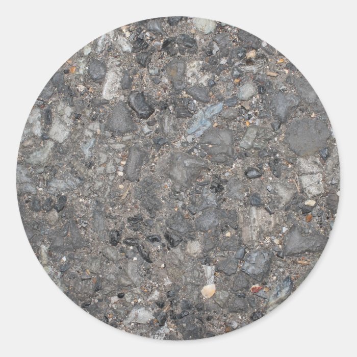 Image of Ground with Stones Round Sticker