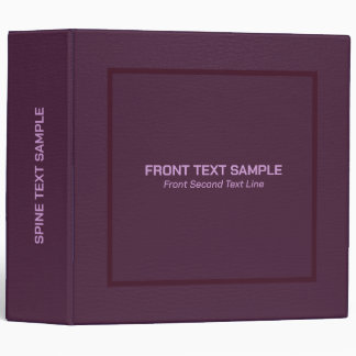 Image of Muted Purple Leather Texture 3 Ring Binder