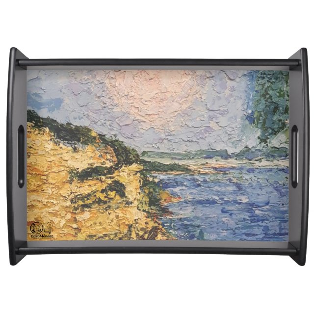 Image of my artwork Dawn Serving Tray (Front)