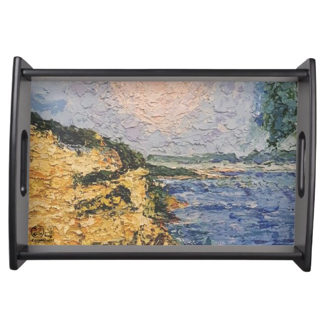 Image of my artwork Dawn Serving Tray (Front)
