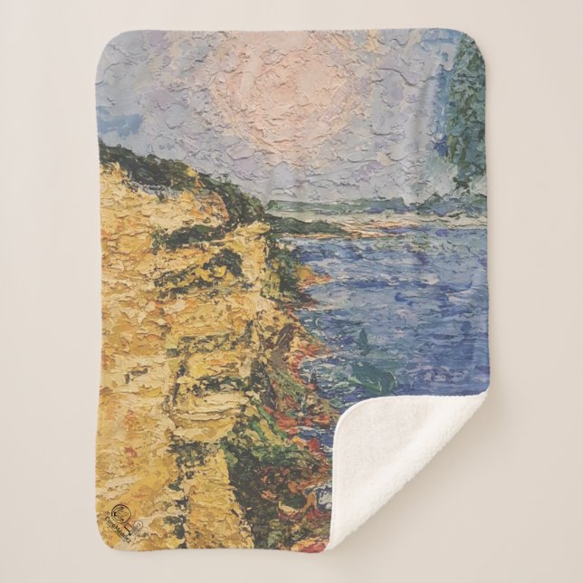 Image of my artwork Dawn Sherpa Blanket (Front)