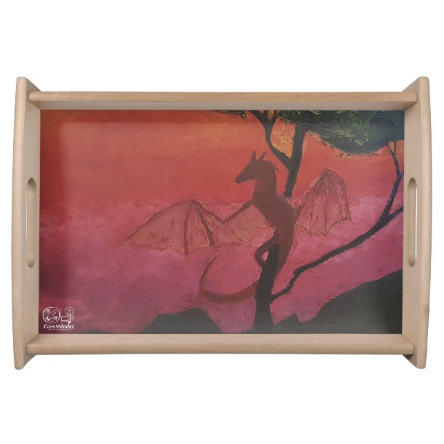 Image of my artwork Fantasy and reality Serving Tray (Front)
