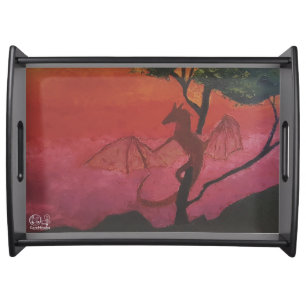 Image of my artwork Fantasy and reality Serving Tray