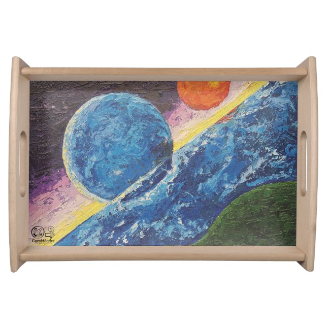 Image of my artwork Horizon Serving Tray (Front)