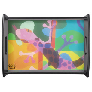 Image of my artwork Lagartija, series Serving Tray