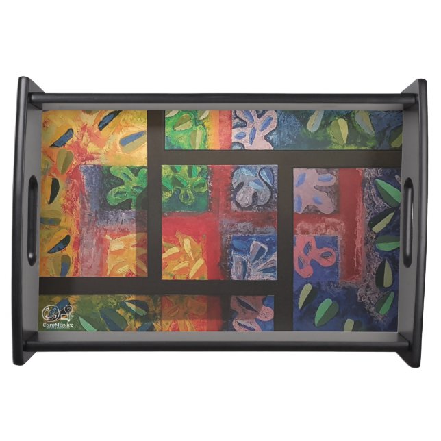 Image of my artwork The 4 seasons Serving Tray (Front)