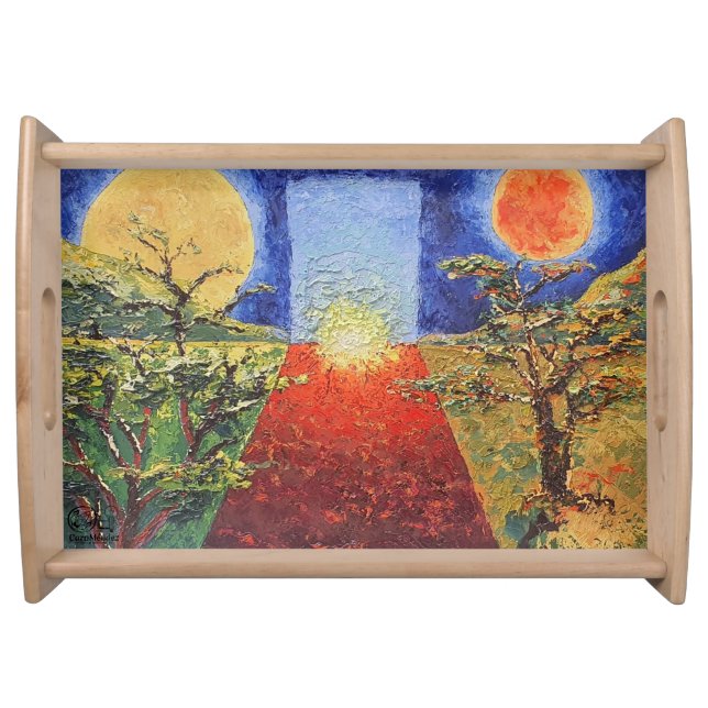 Image of my artwork The sunset Serving Tray (Front)
