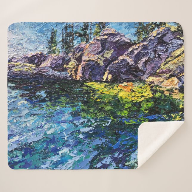 Image of my Maritime art piece Sherpa Blanket (Front (Horizontal))