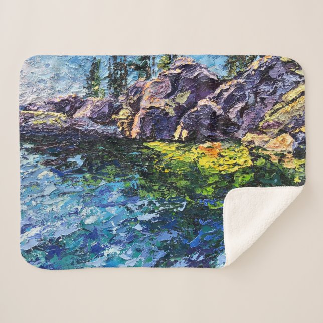 Image of my Maritime art piece Sherpa Blanket (Front (Horizontal))
