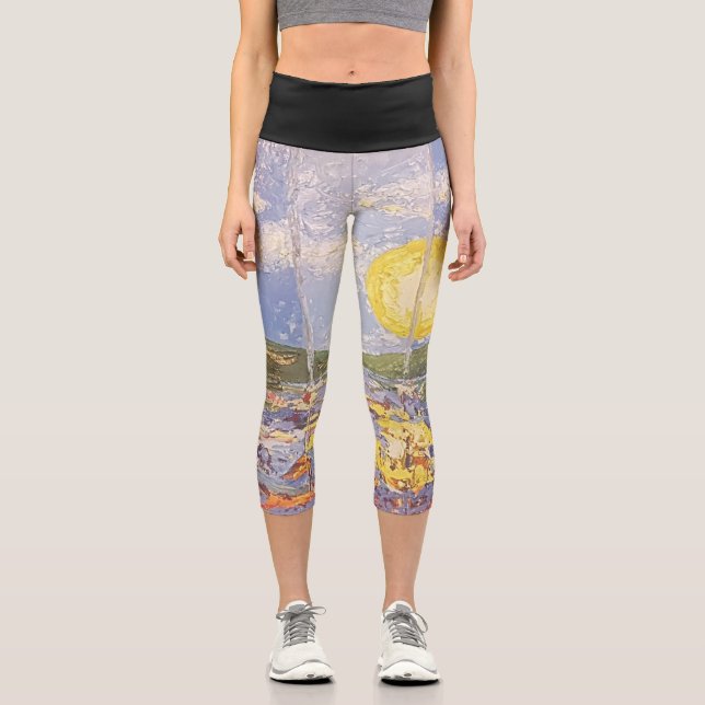 Image of my work A Window to the World Capri Leggings (Front)