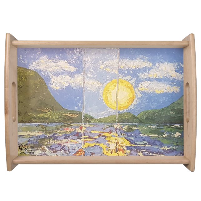 Image of my work A Window to the World Serving Tray (Front)