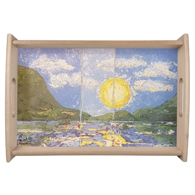 Image of my work A Window to the World Serving Tray (Front)