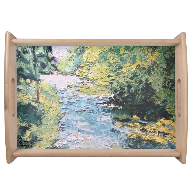 Image of my work Seeing Through the Forest Serving Tray (Front)