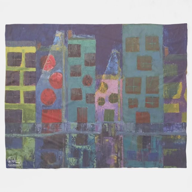 Image of my work The Night Fleece Blanket (Front (Horizontal))