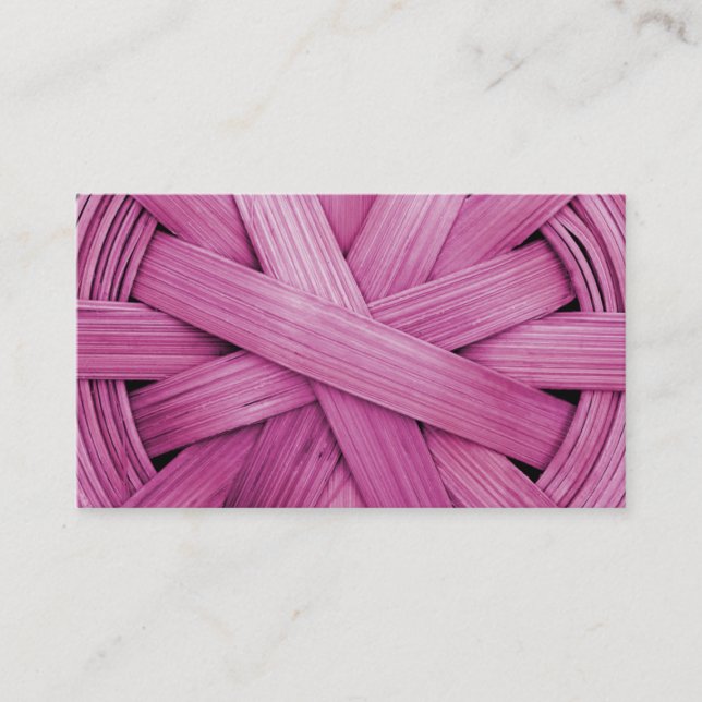 Image of Pink Basket Business Card (Front)