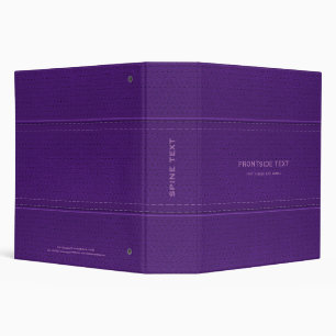 Image of Purple Faux Leather texture 3 Ring Binder