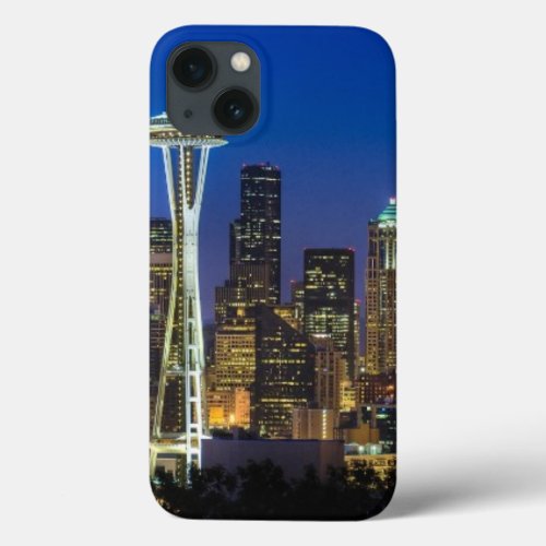 Image of Seattle Skyline in morning hours iPhone 13 Case