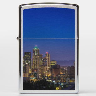 Image of Seattle Skyline in morning hours. Zippo Lighter