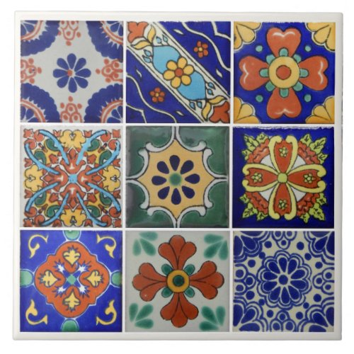 Image of Talavera Tile on 6 x 6 Ceramic Tile