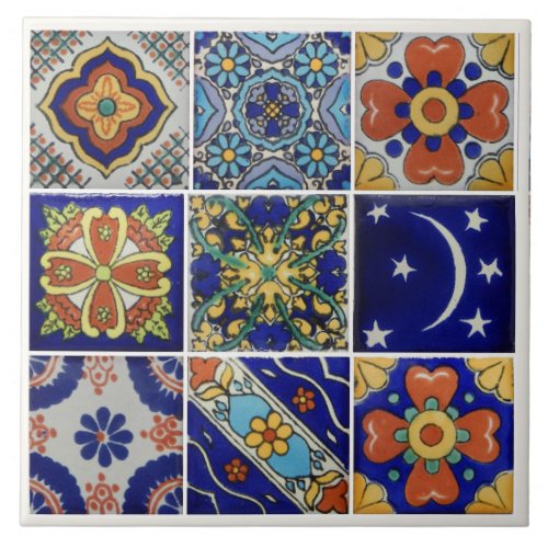Image of Talavera Tile on 6 x 6 Ceramic Tile