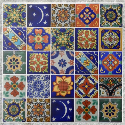 Image of Talavera Tile on 6 x 6 Ceramic Tile