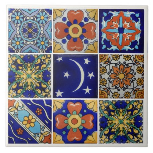 Image of Talavera Tile on 6 x 6 Ceramic Tile