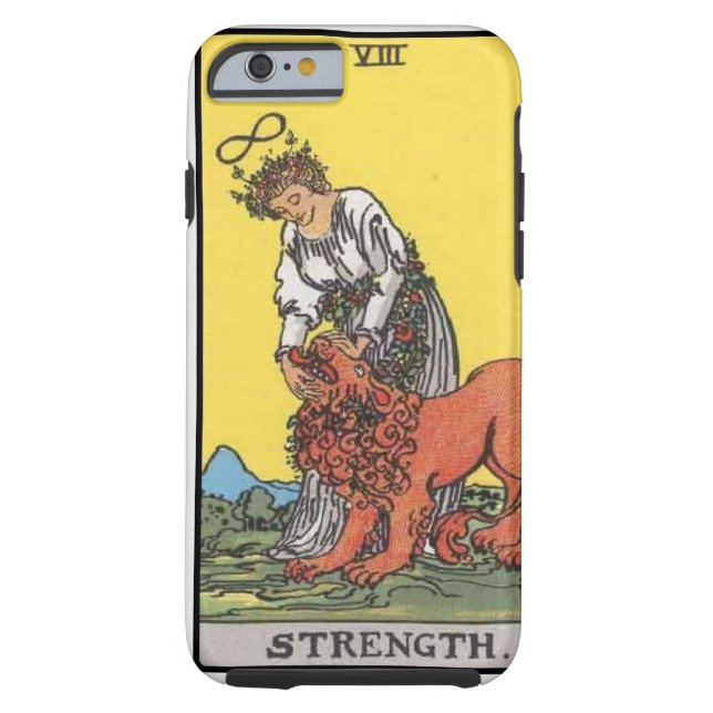 image of tarot strenght card Case-Mate iPhone case (Back)