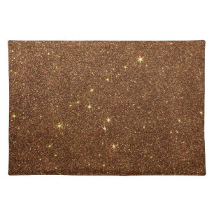 Image of trendy copper Glitter Placemat