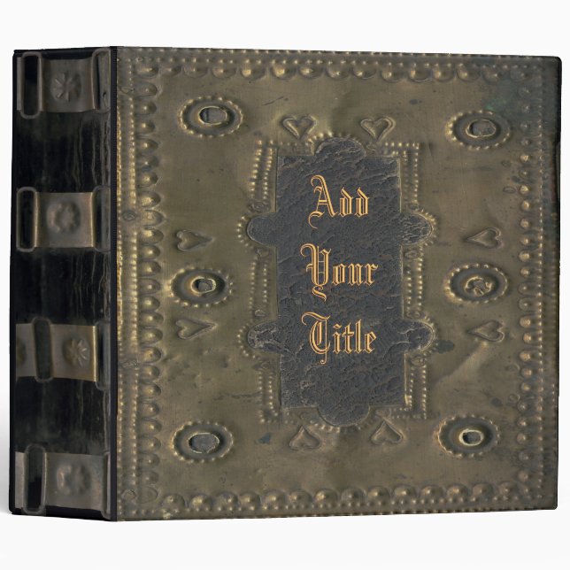 Image of Vintage, Distressed Book Cover Binder (Front/Spine)