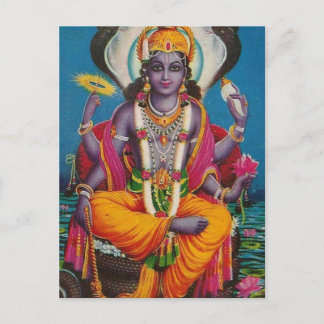 Image of Vishnu, god of harmony and truth Postcard