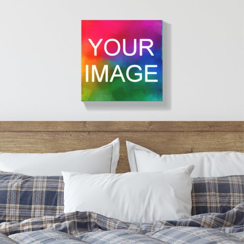 Image Photo Picture Logo Budget Square Small Canvas Print