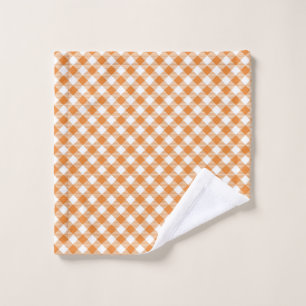 Image showing a set of orange and white gingham 