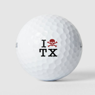 Image_TX_Brown_Skull And Crossbones Golf Balls