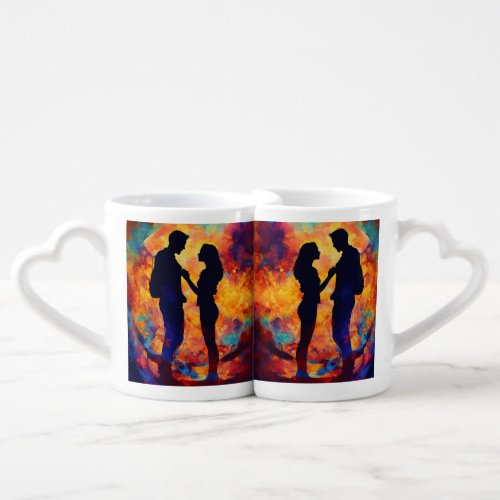  Imagen Abstracta de una Pareja Coffee Mug Set