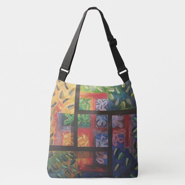  Imagen de mi obra arte Las 4 estaciones Crossbody Bag (Front)