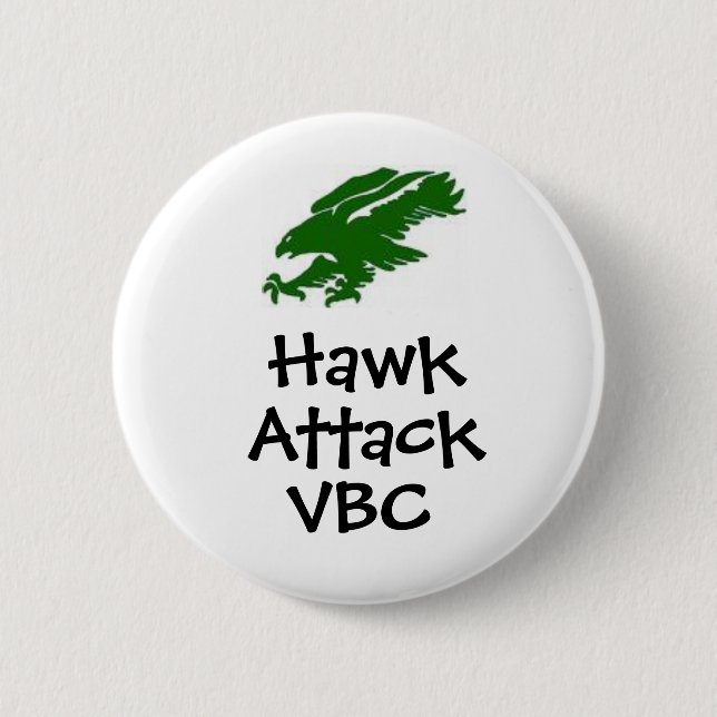 images2, Hawk, Attack, VBC - Customized Pinback Button (Front)