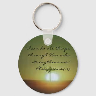 images, "I can do all things through Him who st... Keychain