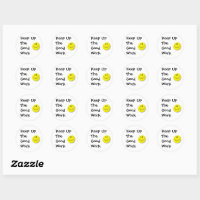 Good Job Classic Round Sticker, Zazzle