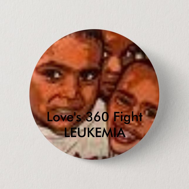 images, Love's 360 Fight LEUKEMIA Pinback Button (Front)