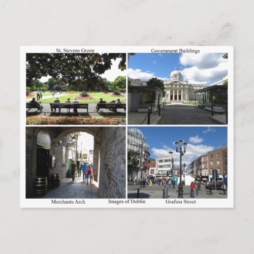 Images of Dublin postcard